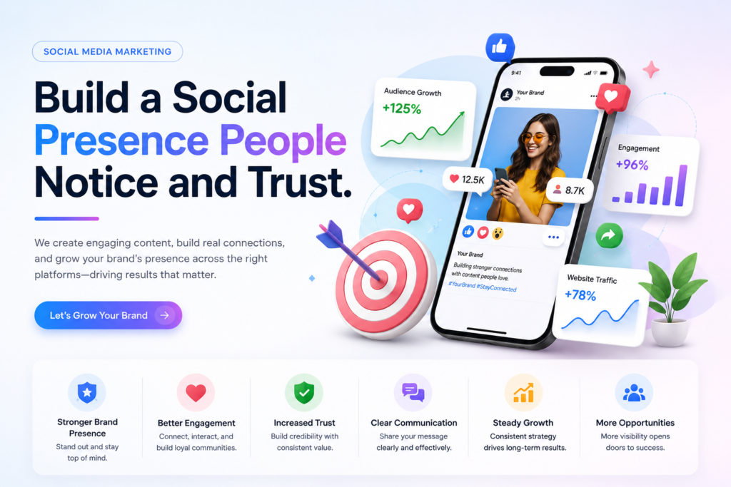 build a social presence people notice and trust